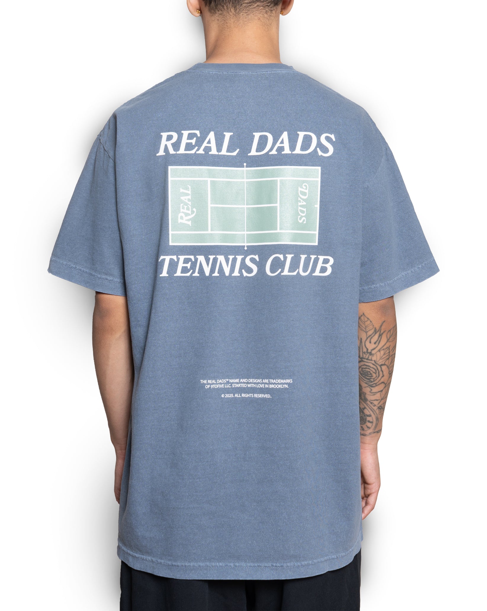 Real Dads Tennis Club Original T-Shirt — Faded Navy