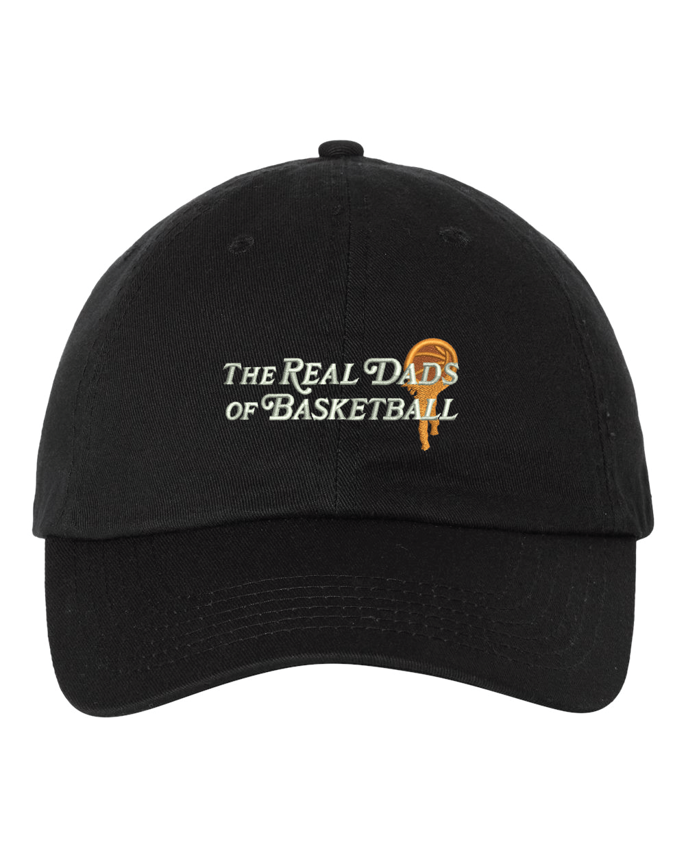 Real Dads BBall Cap - Black and Orange