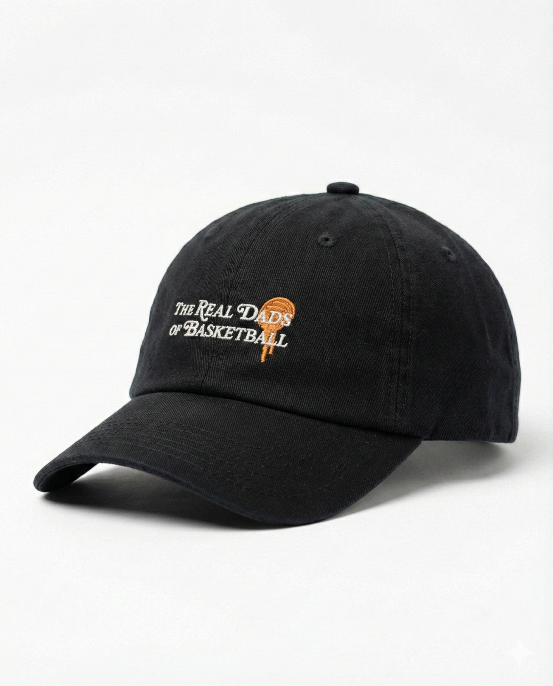 Real Dads BBall Cap - Black and Orange