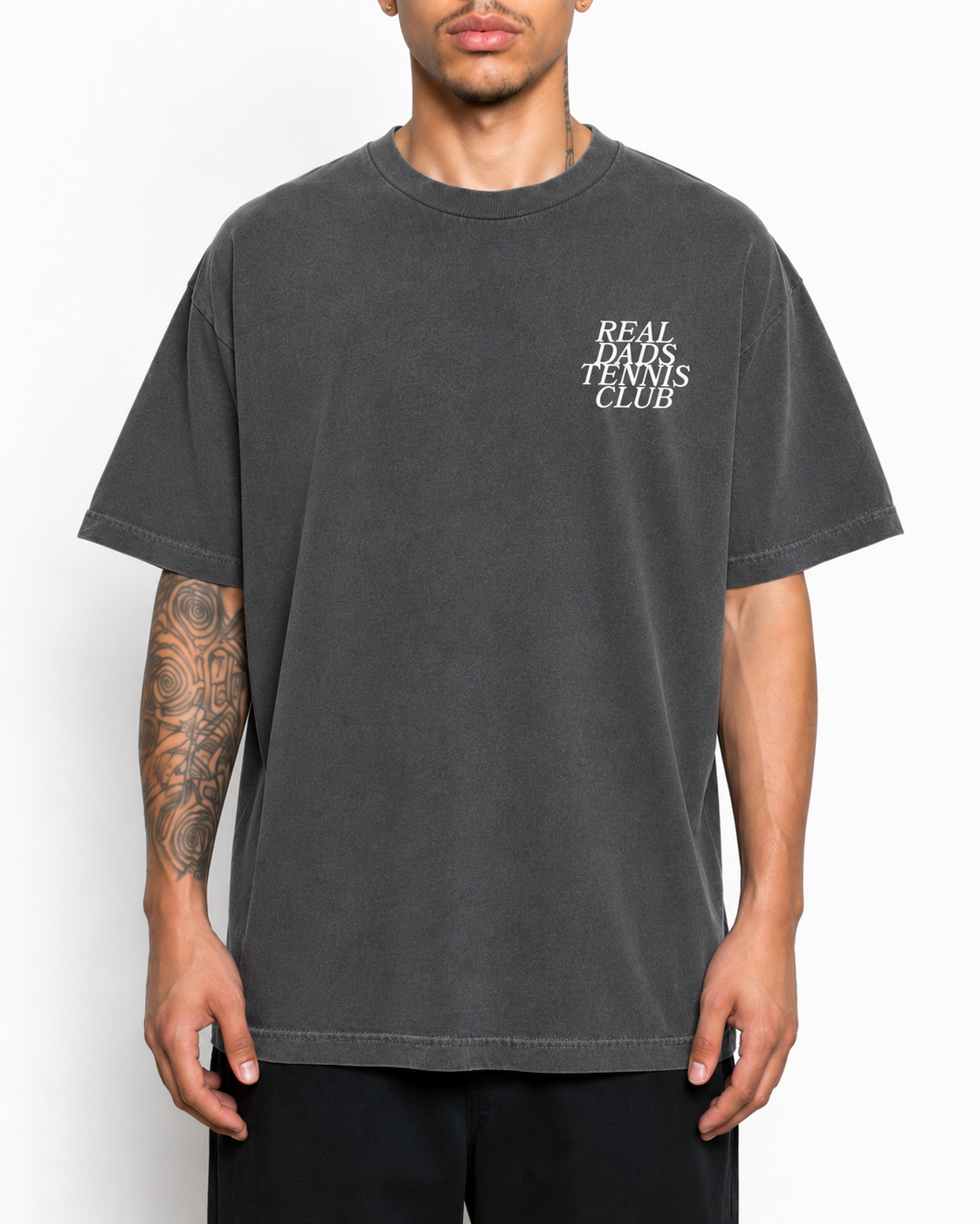 Real Dads Tennis Club Original T-Shirt — Faded Grey