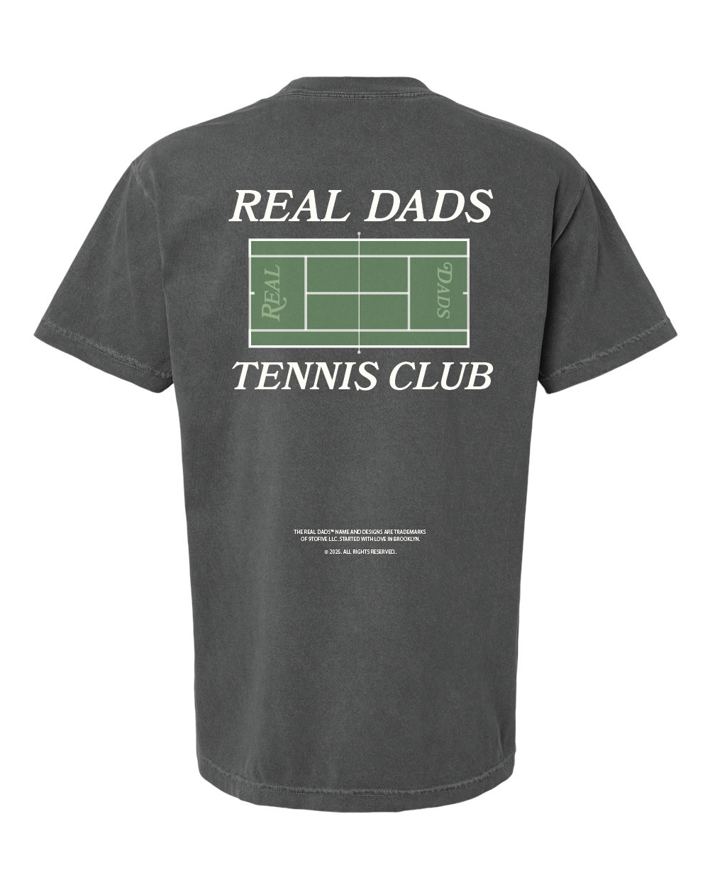 Real Dads Tennis Club Original T-Shirt — Faded Grey