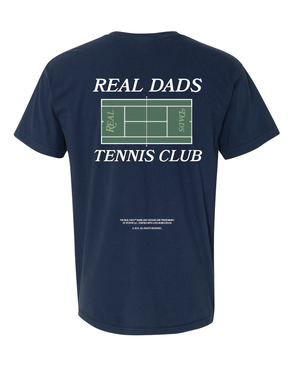 Real Dads Tennis Club Original T-Shirt — Navy Blue