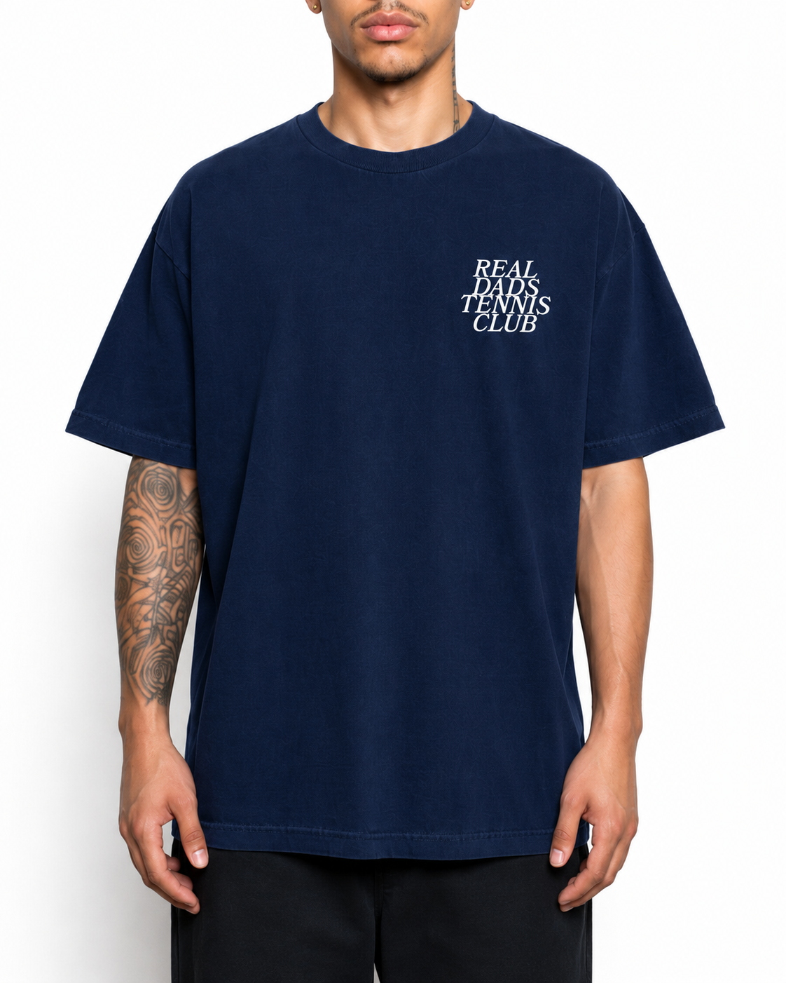 Real Dads Tennis Club Original T-Shirt — Navy Blue