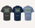 Tennis Trio bundle — three Real Dads Tennis Club tees in Faded Grey, Faded Navy, and Navy Blue